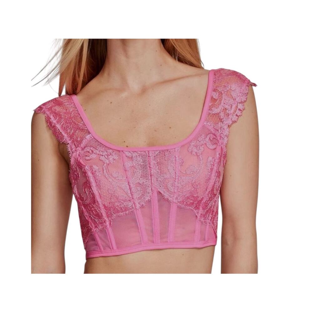 Victoria's Secret Dream Angels small Boho cap sleeve corset BC 3185